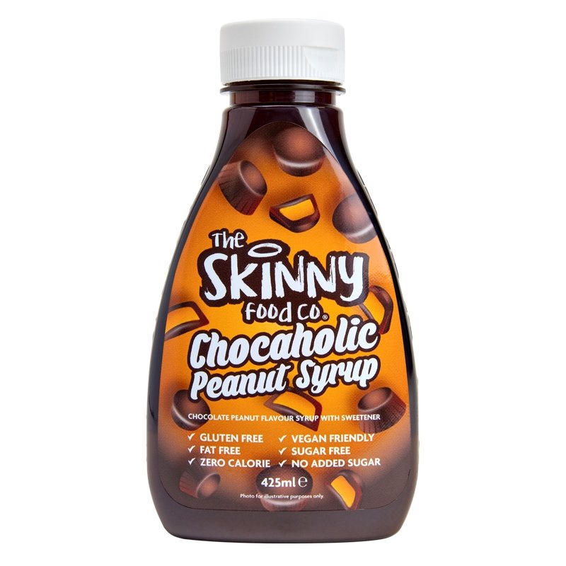 Chocaholic Chocolate Arašídový sirup - nula kalorií - 425 ml - theskinnyfoodco