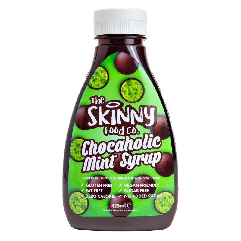 Šokoladinis šokoladinis sirupas su mėtiniu šokoladu - nulis kalorijų - 425 ml - theskinnyfoodco