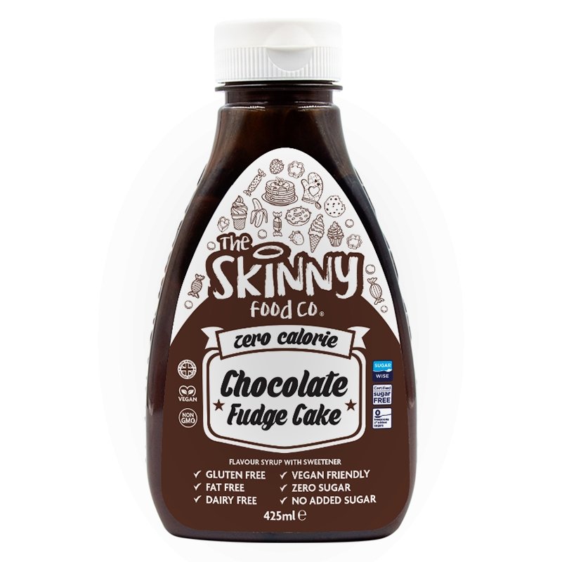 Salsa al cioccolato fondente - Sciroppo magro senza zucchero - 425 ml - theskinnyfoodco