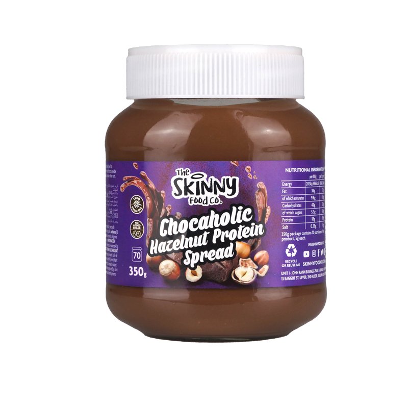 Chocolate Hazelnut Low Sugar Chocaholic Skinny Protein Spread - 350g - theskinnyfoodco
