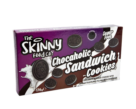 Cookies de sanduíche de chocolate - theskinnyfoodco