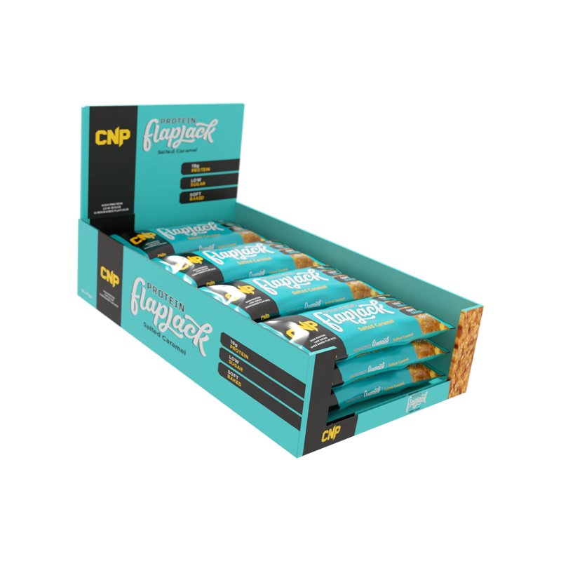 CNP Protein Flapjack 12 x 75 g fodral - 18 g protein (5 smaker) - theskinnyfoodco