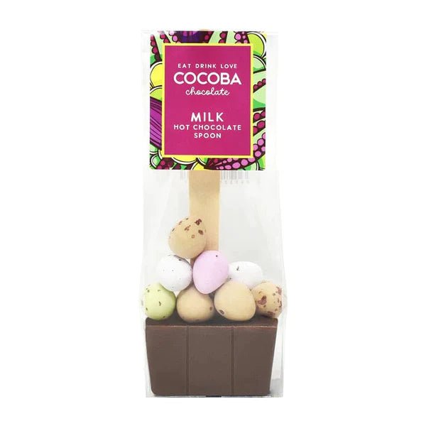 Cocoba Mini Easter Egg Hot Chocolate Spoon 50g - theskinnyfoodco