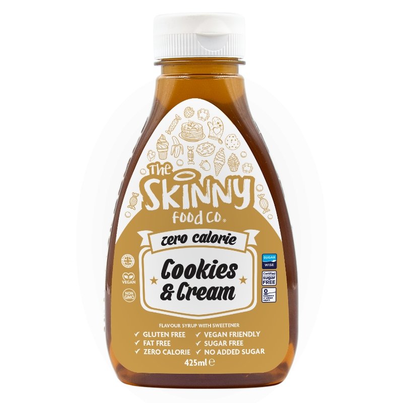 Jarabe flaco sin azúcar sin calorías Cookies and Cream - 425ml - theskinnyfoodco