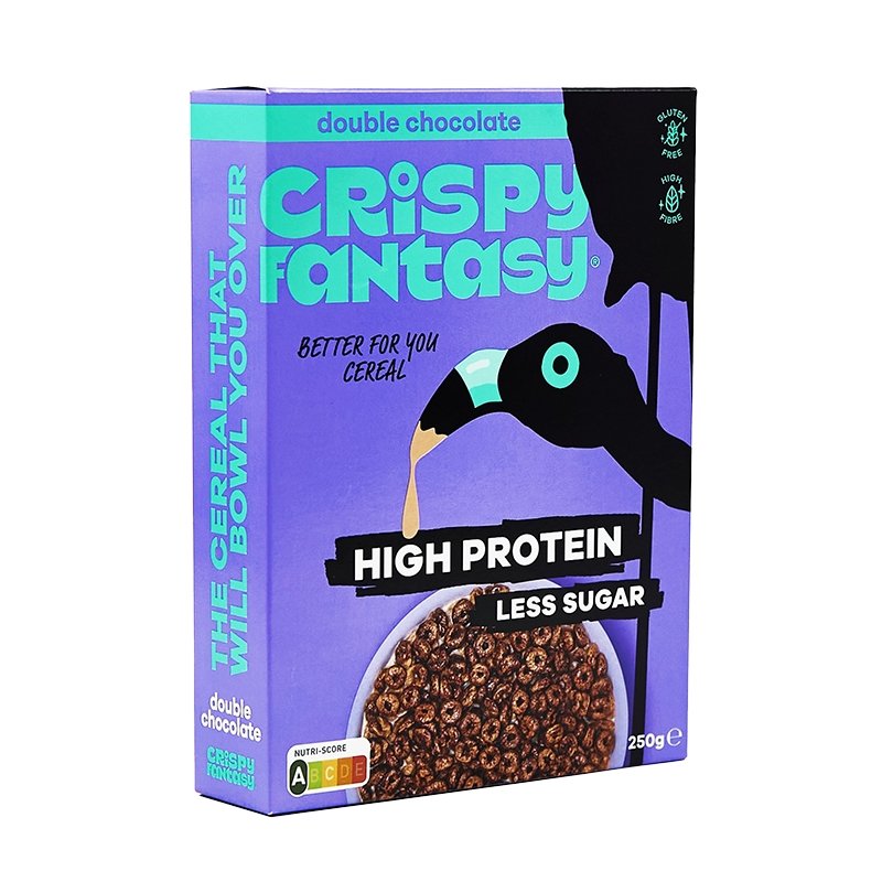 Crispy Fantasy Chocolate - 8 г протеїнової пластівці - theskinnyfoodco
