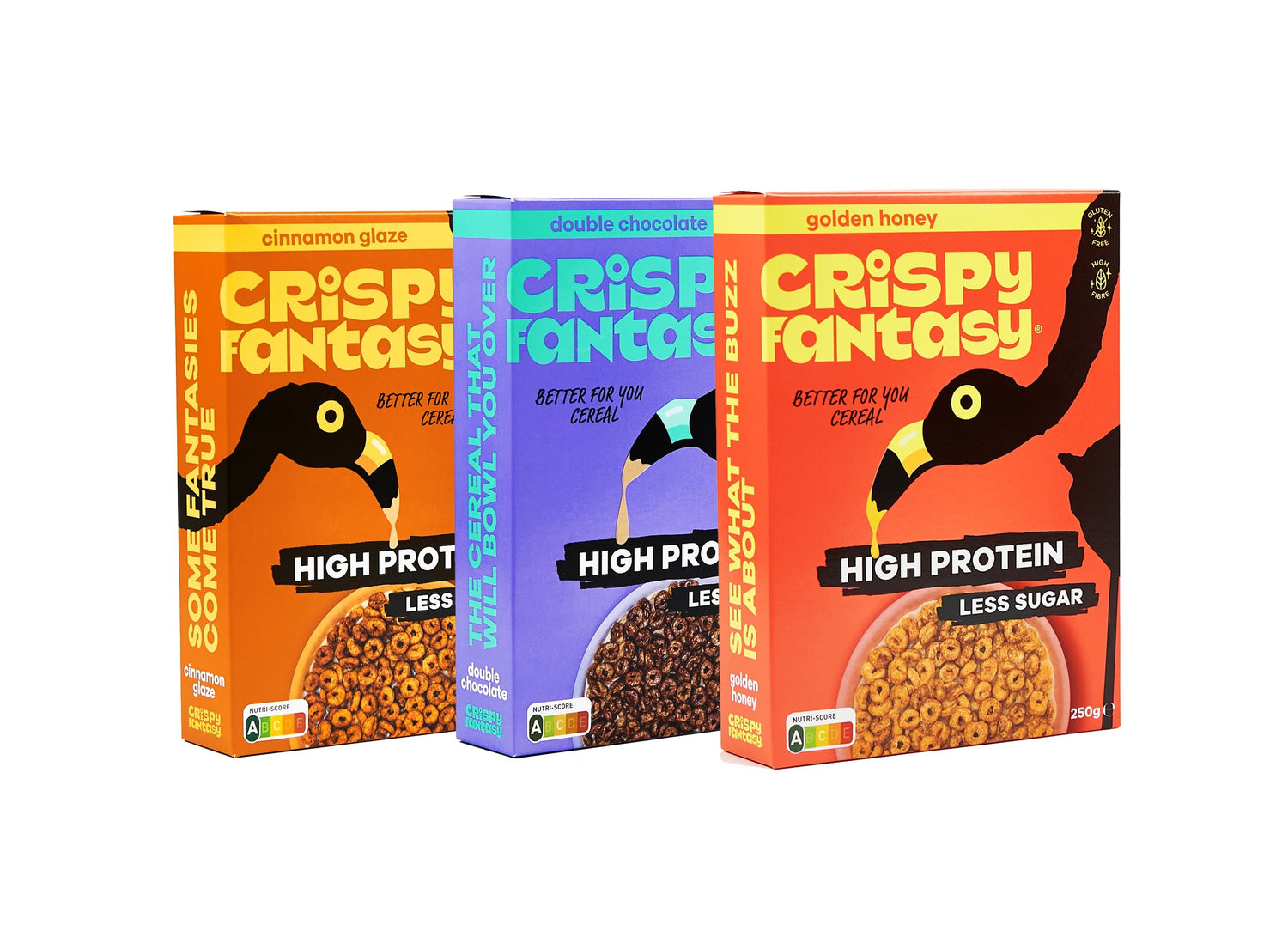 Crispy Fantasy Variety Pack de céréales protéinées - 8g de protéines