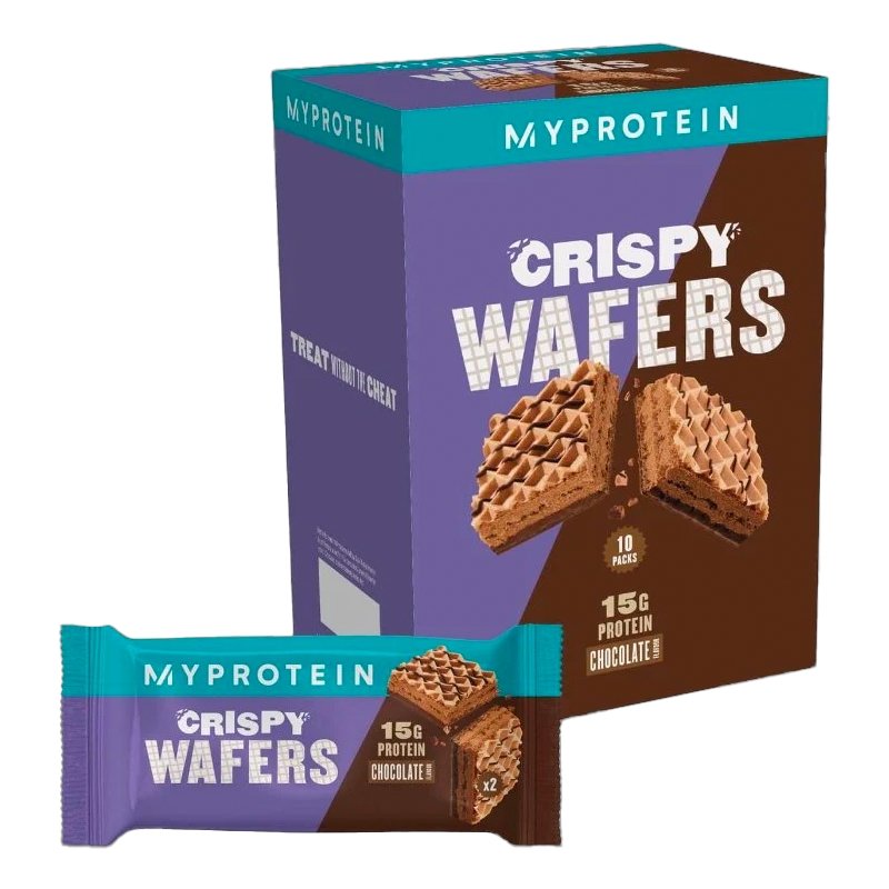 Crispy Protein Wafers - Sjokolade (10x42g) - theskinnyfoodco