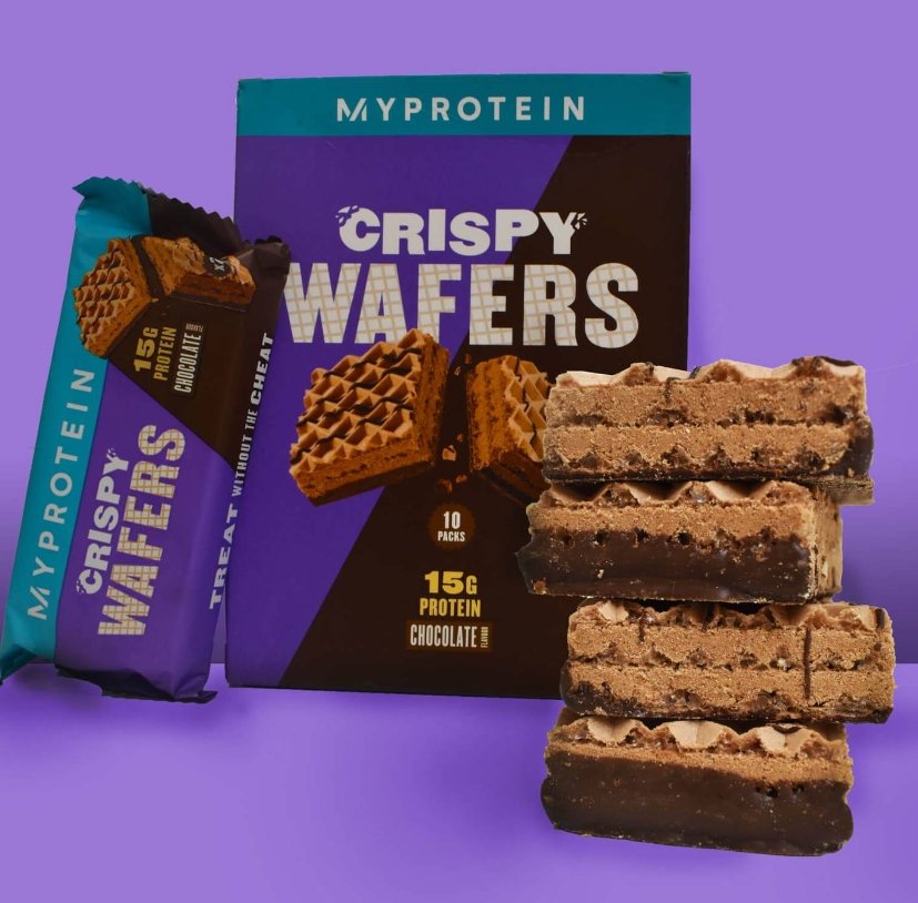 Crispy Protein Wafers - Sjokolade (10x42g) - theskinnyfoodco