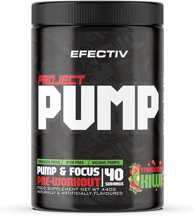 EFECTIV Nutrition Project Pump Pre-Workout 440g ( two flavours ) - theskinnyfoodco