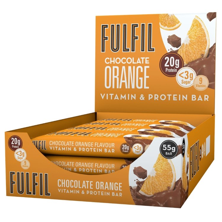 FULFIL Vitamin and Protein Snack-Size Bar (15 x 55g Bars) 15g Protein, 9 Vitamins. (8 Flavours) - theskinnyfoodco