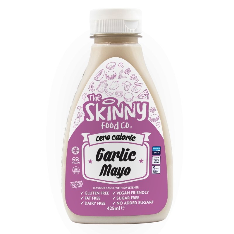 Garlic Mayo Zero Calorie Sugar Free Skinny Sauce - 425ml - theskinnyfoodco