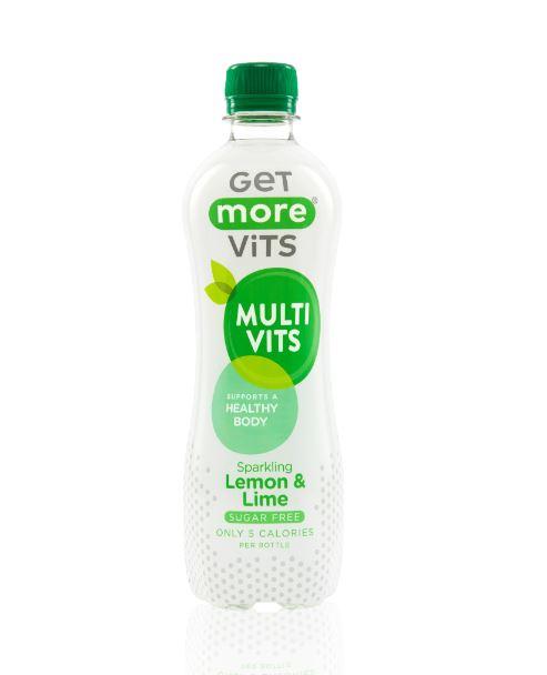 Få flere drikker - Sparkling Lemon & Lime Multi Vits Drinks (330 ml boks eller 500 ml flaske) - theskinnyfoodco