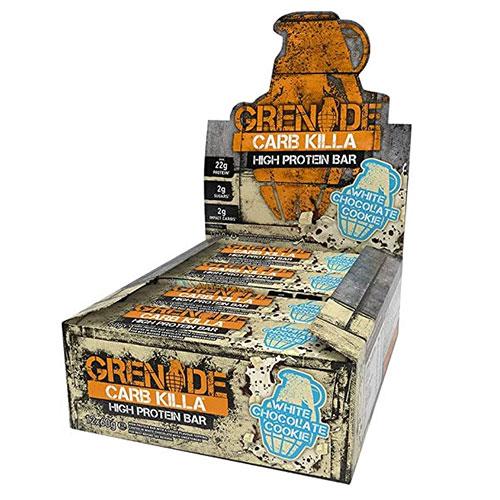 Barra de açúcar baixo Killa Grenade Carb (12 x 60g barras) 13 sabores - theskinnyfoodco