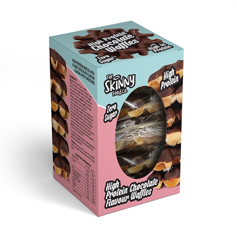 High Protein Zero Sugar Choklad Smaksatta Våfflor 180g - theskinnyfoodco