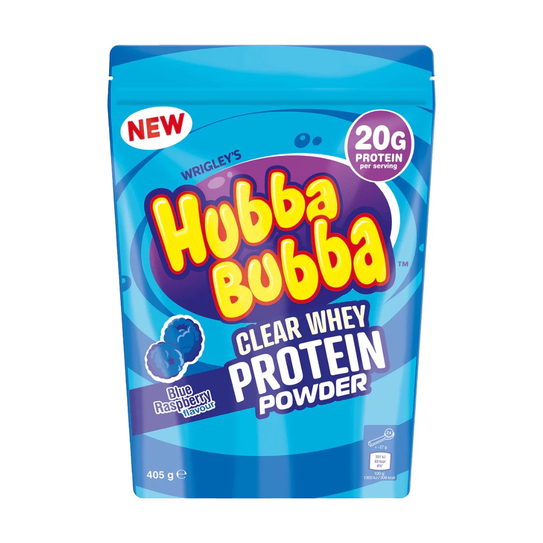 Hubba Bubba Clear Whey Protein 405g x 2 flavours – theskinnyfoodco