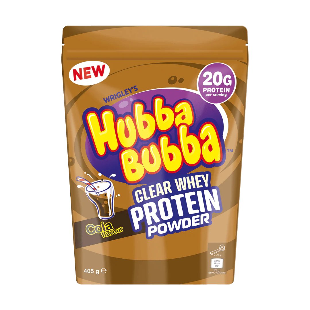 Hubba Bubba Clear Whey Protein 405g x 2 flavours - theskinnyfoodco