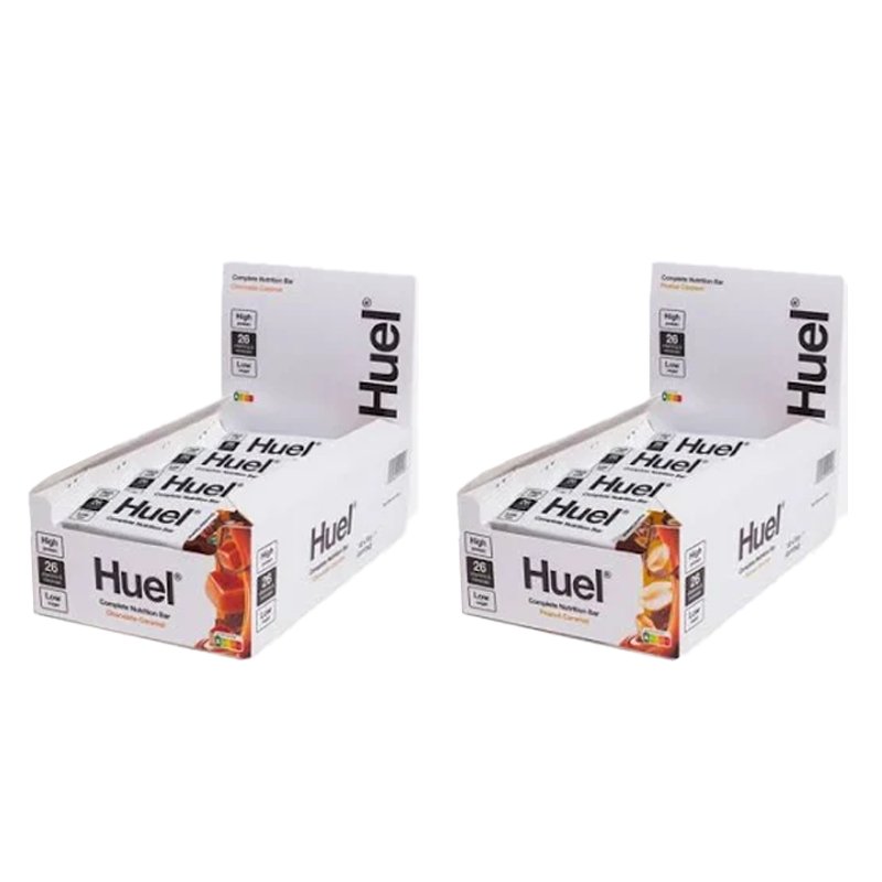 Huel Complete Nutrition Bar 51g box of 12 - x 2 flavours - theskinnyfoodco