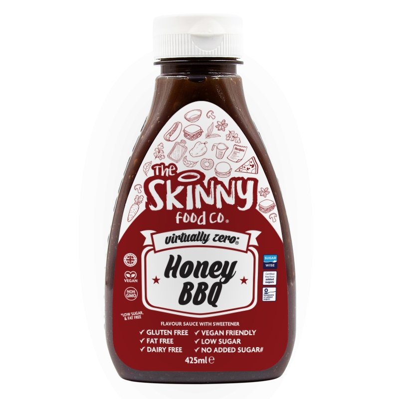 Hunny BBQ Virtually Zero© Sukkerfri Skinny Sauce - 425ml - theskinnyfoodco