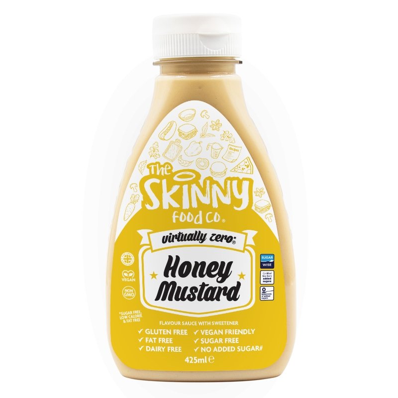 Hunny Mustár Virtually Zero© Cukormentes Skinny Sauce - 425ml - theskinnyfoodco