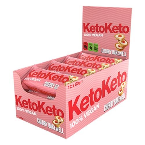 KetoKeto 12 x 50 g (full låda) - 5 smaker - theskinnyfoodco