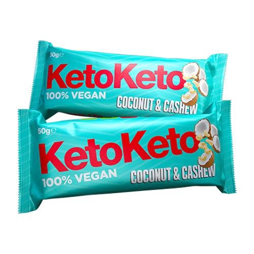 KetoKeto 50g Riegel - theskinnyfoodco