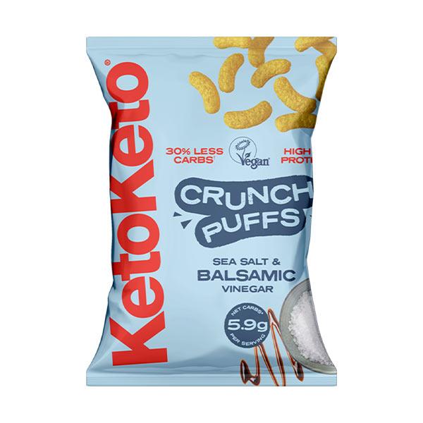 KetoKeto High Protein Crunch Puffs - 80 g - theskinnyfoodco