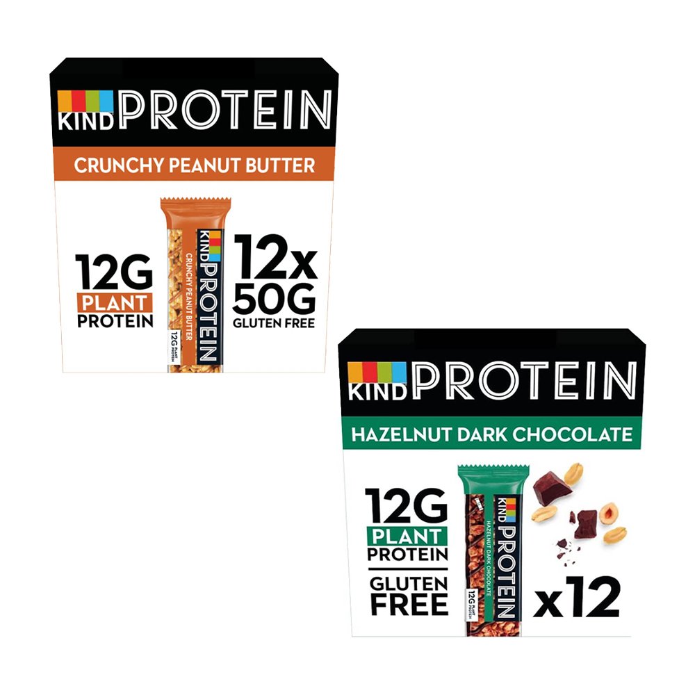KIND® Plant Protein Bars (2 Flavours) - Case of 12 bars - theskinnyfoodco