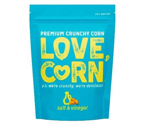 „LoveCorn Vegan“ skrudintų kukurūzų užkandžiai (5 skoniai) - theskinnyfoodco
