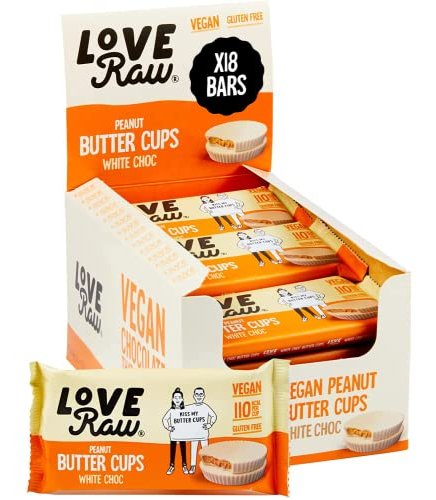 LoveRaw Peanut Butter Cups White Chocolate příchuť - theskinnyfoodco