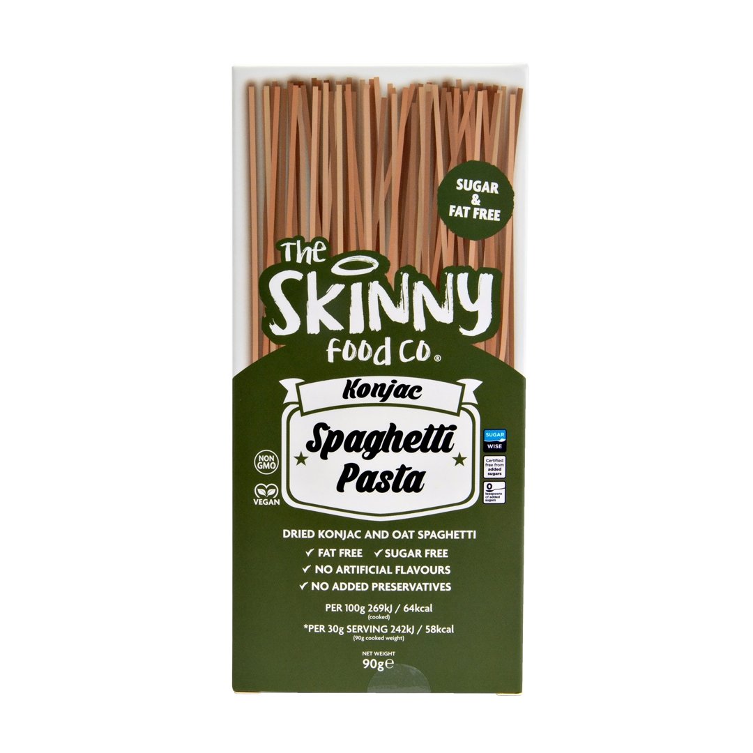 Pâtes spaghetti de konjac séchées à faible teneur en glucides - 90g - theskinnyfoodco
