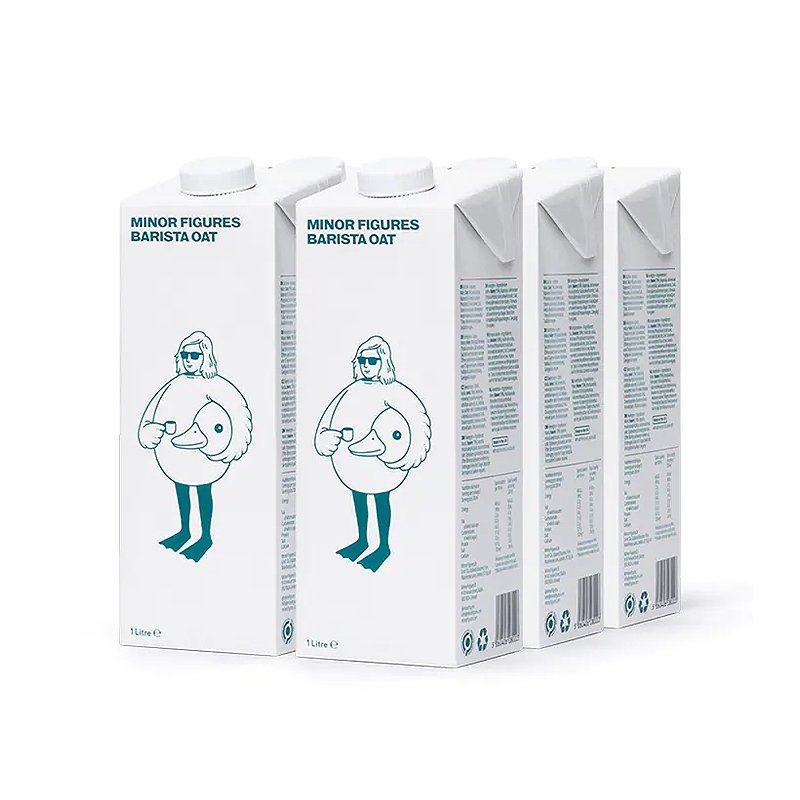 Manjše številke Ovseno mleko 6 x 1 Liter (polni kovček) - theskinnyfoodco