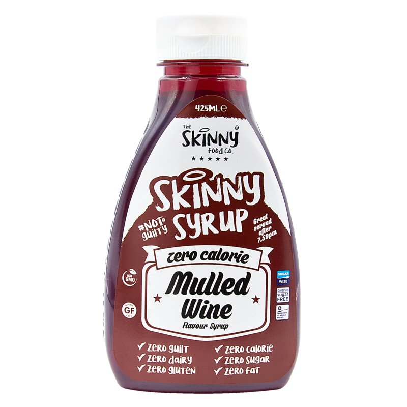 Sirop maigre sans sucre au vin chaud zéro calorie - 425 ml - theskinnyfoodco