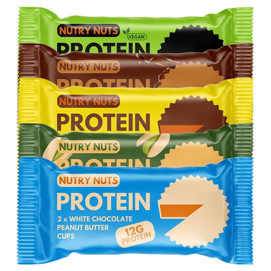 Nutry orechy - Protein Nut Butter Cups x 5 príchutí - theskinnyfoodco