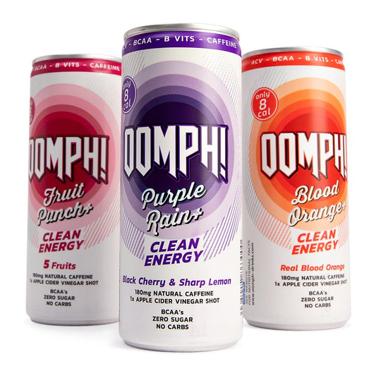 OOMPH Clean Energy Drinks - 3 x 250ml - theskinnyfoodco