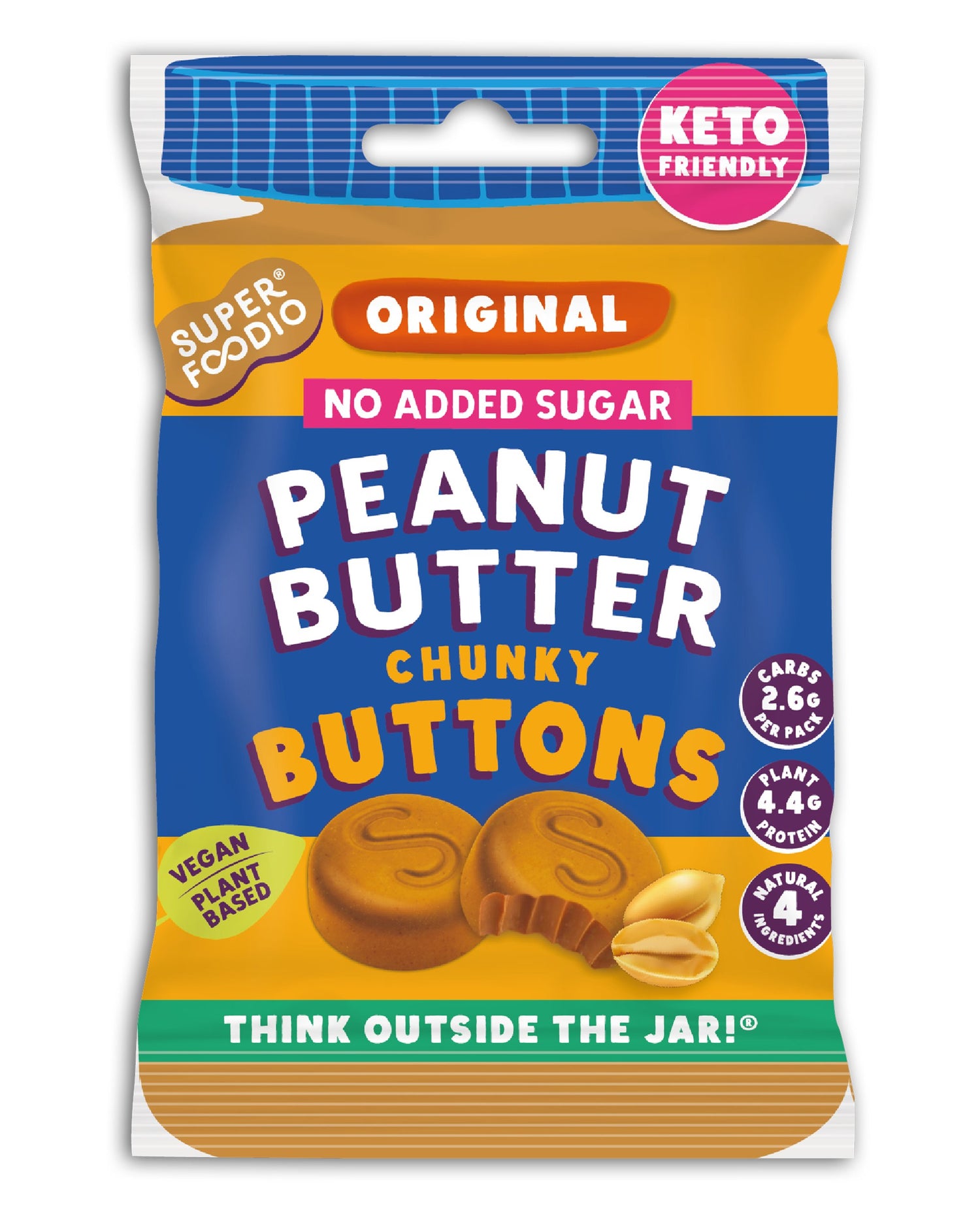 Peanut Butter Buttons - No Added Sugar Peanut Butter Buttons - theskinnyfoodco
