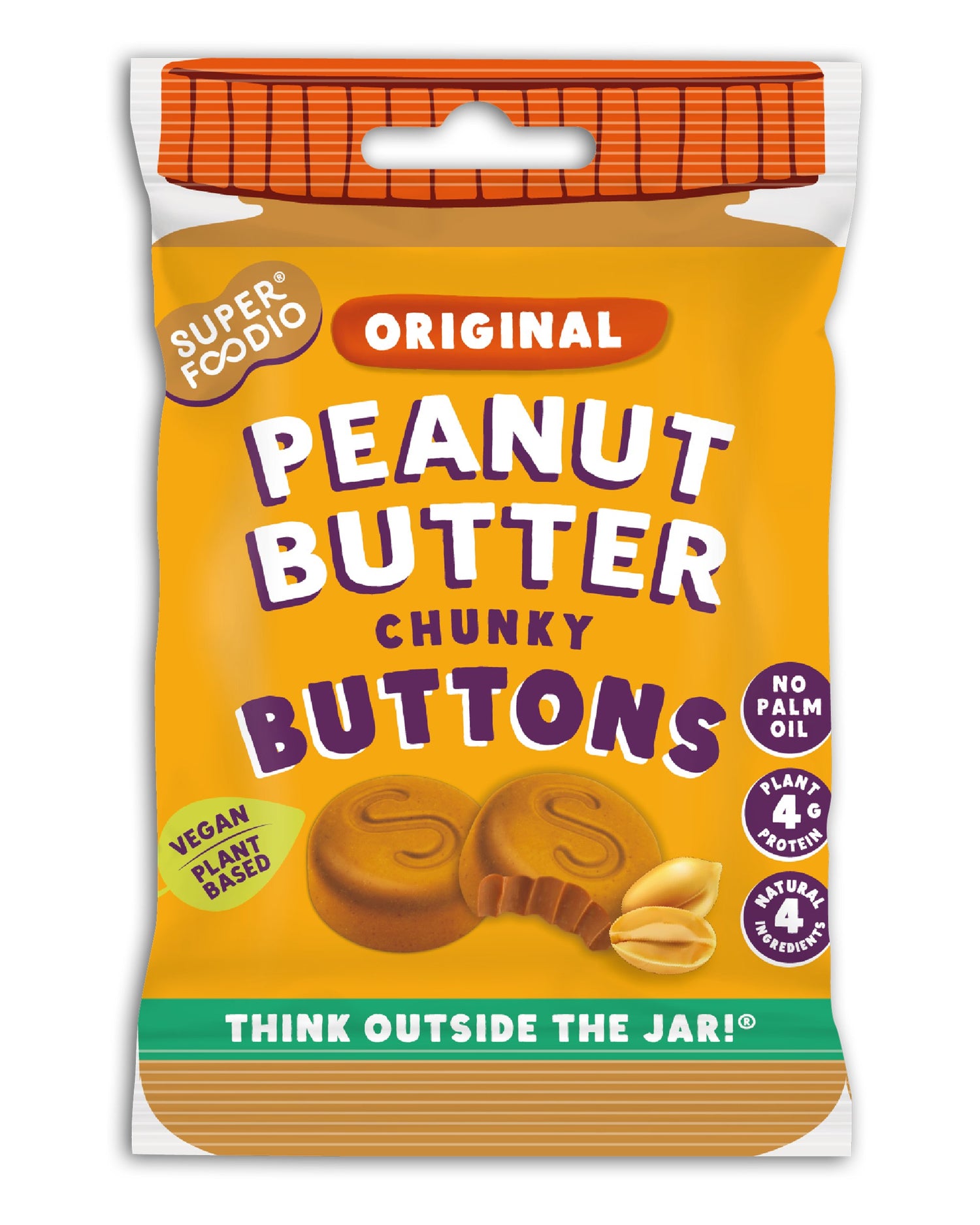 Peanut Butter Buttons - Original - theskinnyfoodco