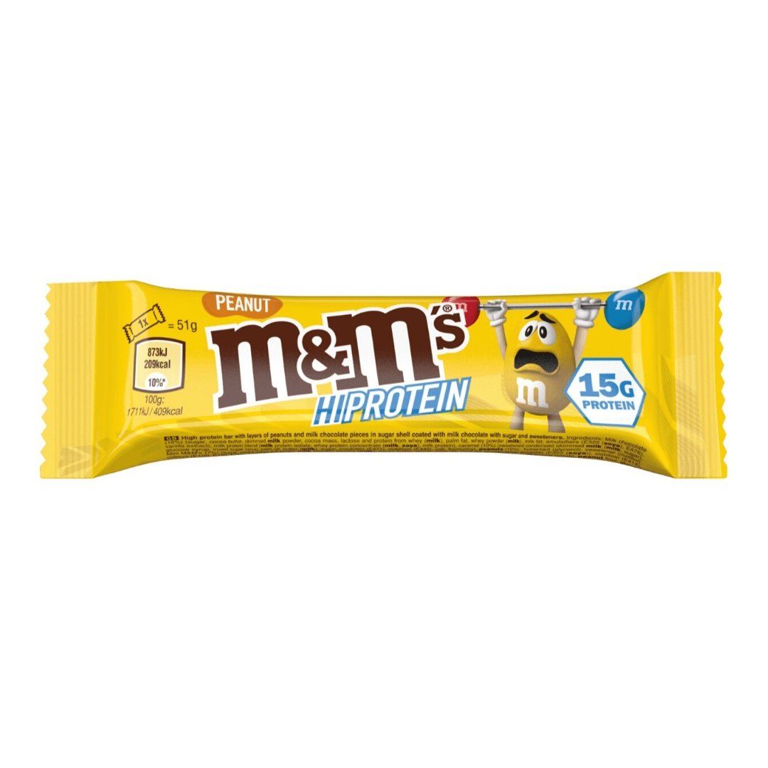 Hi-Protein Bar Peanut M & M (51g Bars) - 15g Πρωτεΐνη ανά μερίδα - theskinnyfoodco