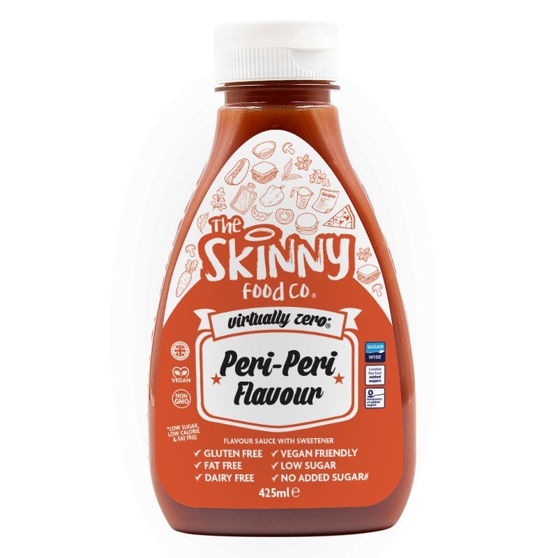 Peri Peri Sauce - Virtually Zero © Calorie Skinny Sauce - 425ml - theskinnyfoodco