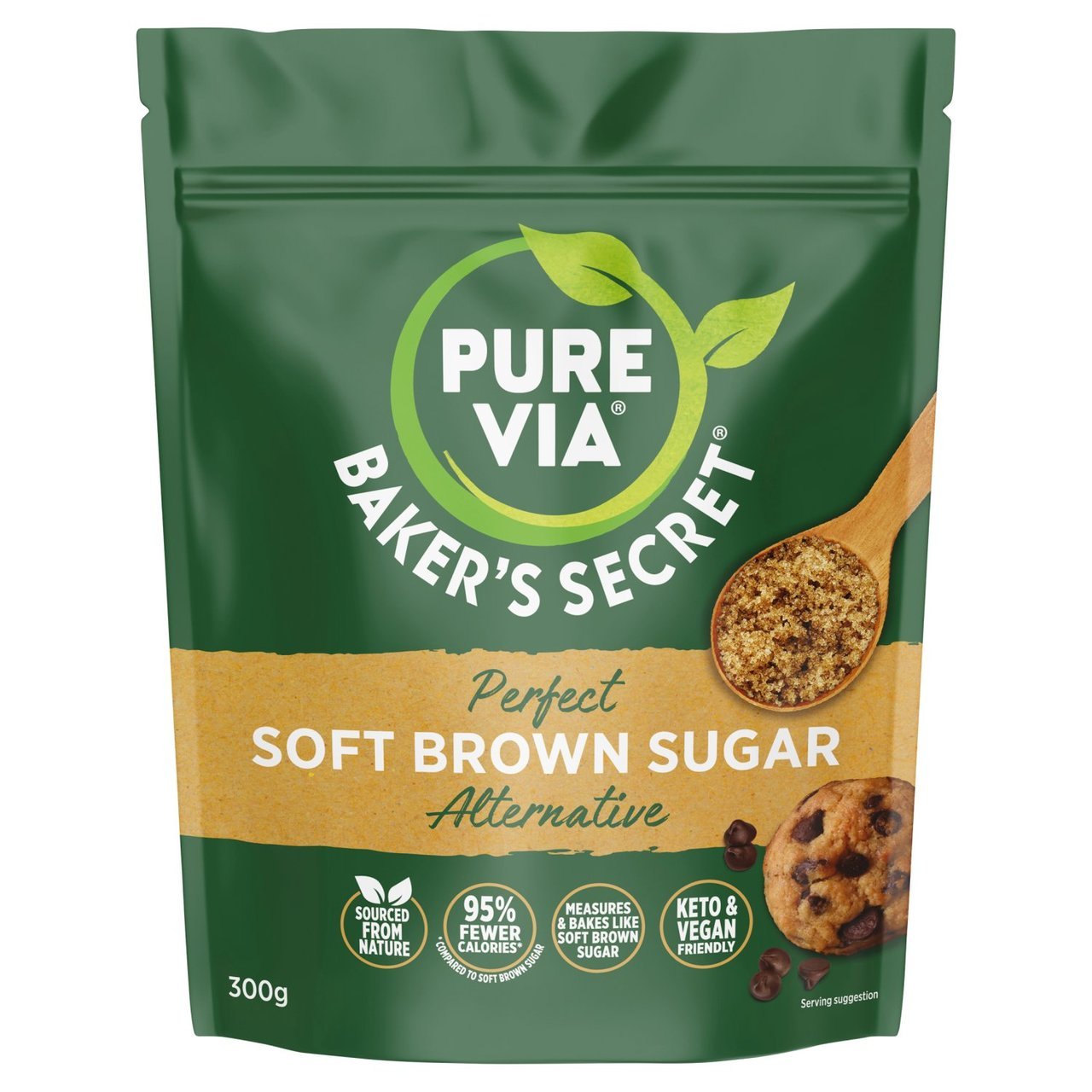 Pure Via Bakers Secret Soft Brown Sugar Alternative - theskinnyfoodco