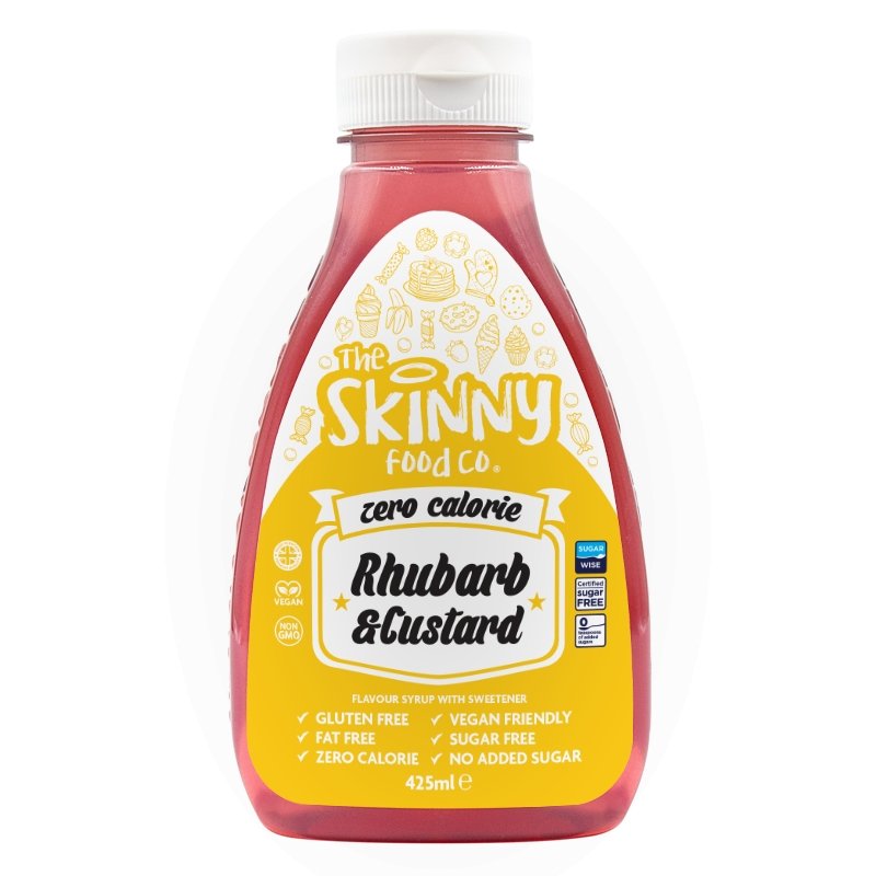Rhubarb & Custard Zero Calorie Sugar Free Skinny Sirup - 425ml - theskinnyfoodco