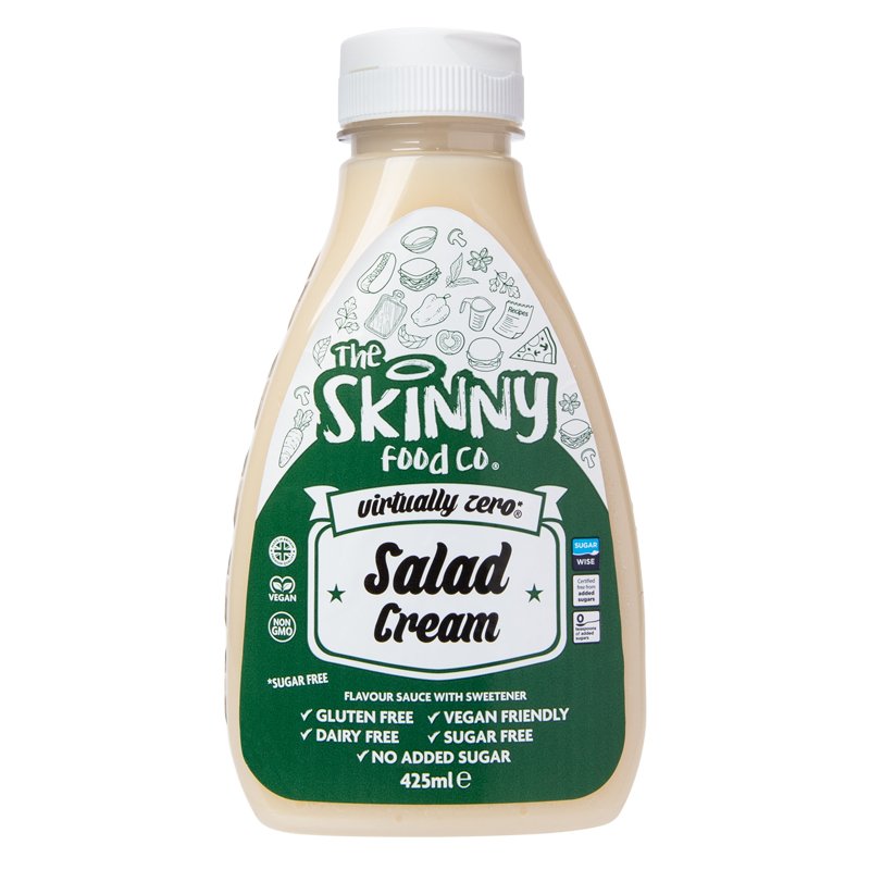 Salad Cream Virtually Zero© Calorie Sugar Free Skinny Sauce - 425ml - theskinnyfoodco