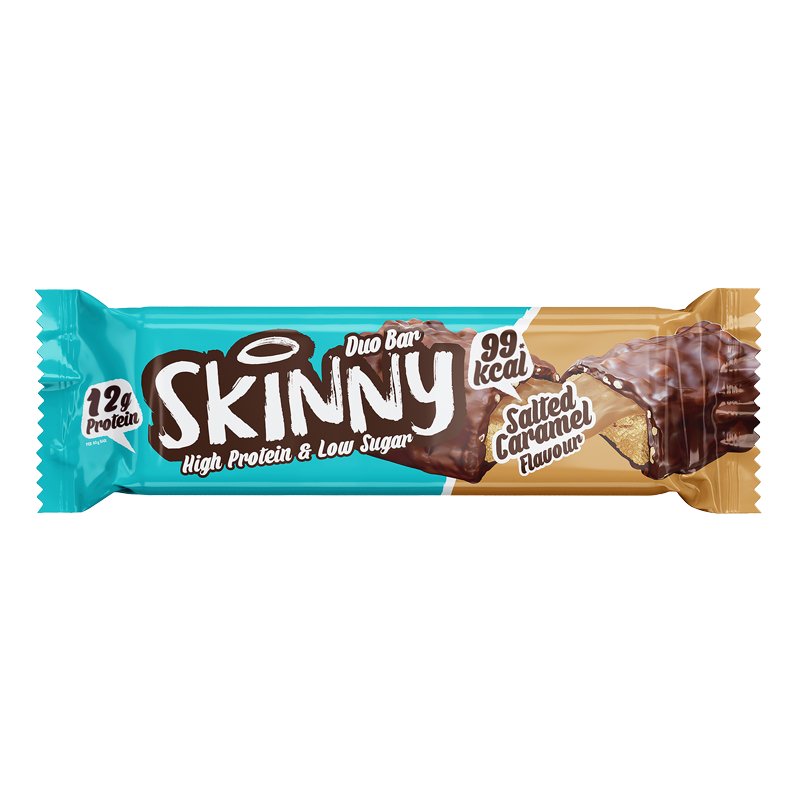 Sūdyta karamelė Skinny High Protein Low Sugar Bar – theskinnyfoodco