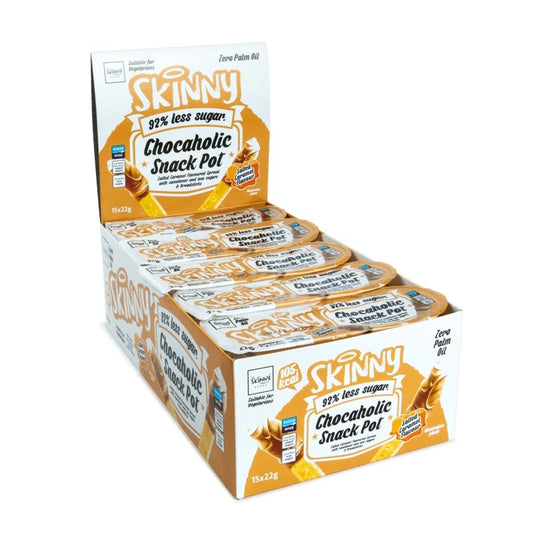 Saltet karamell snackpotte sag - 15 x 22g - Theskinnyfoodco