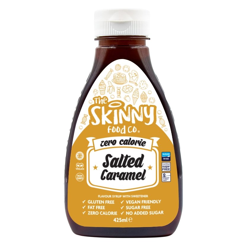 Skinny Syrups Zero Calorie Syrups Sugar Free Syrups Theskinnyfoodco   Salted Caramel Zero Calorie Sugar Free Skinny Syrup 425ml 875561 900x 