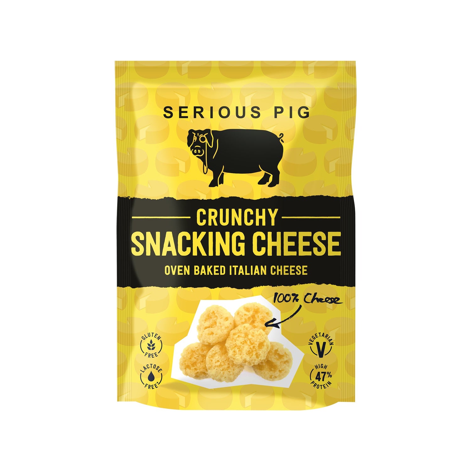 Serious Pig Crunchy Snacking Cheese x 4 smaker - Keto-vänlig - theskinnyfoodco