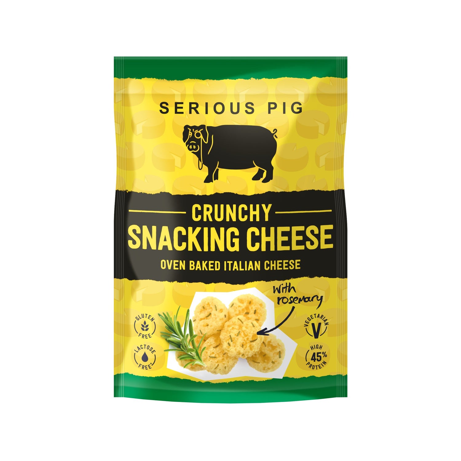 Serious Pig Crunchy Snacking Cheese x 4 smaker - Keto-vänlig - theskinnyfoodco