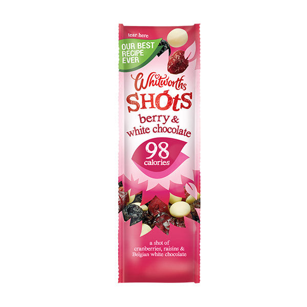 Whitworths Shots - Schokoladenfrucht & Nuss Snacks (5 Geschmacksrichtungen) - theskinnyfoodco