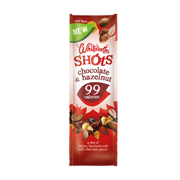 Whitworths Shots - Chokoladefrugt og nøddebit (5 smagsvarianter) - theskinnyfoodco