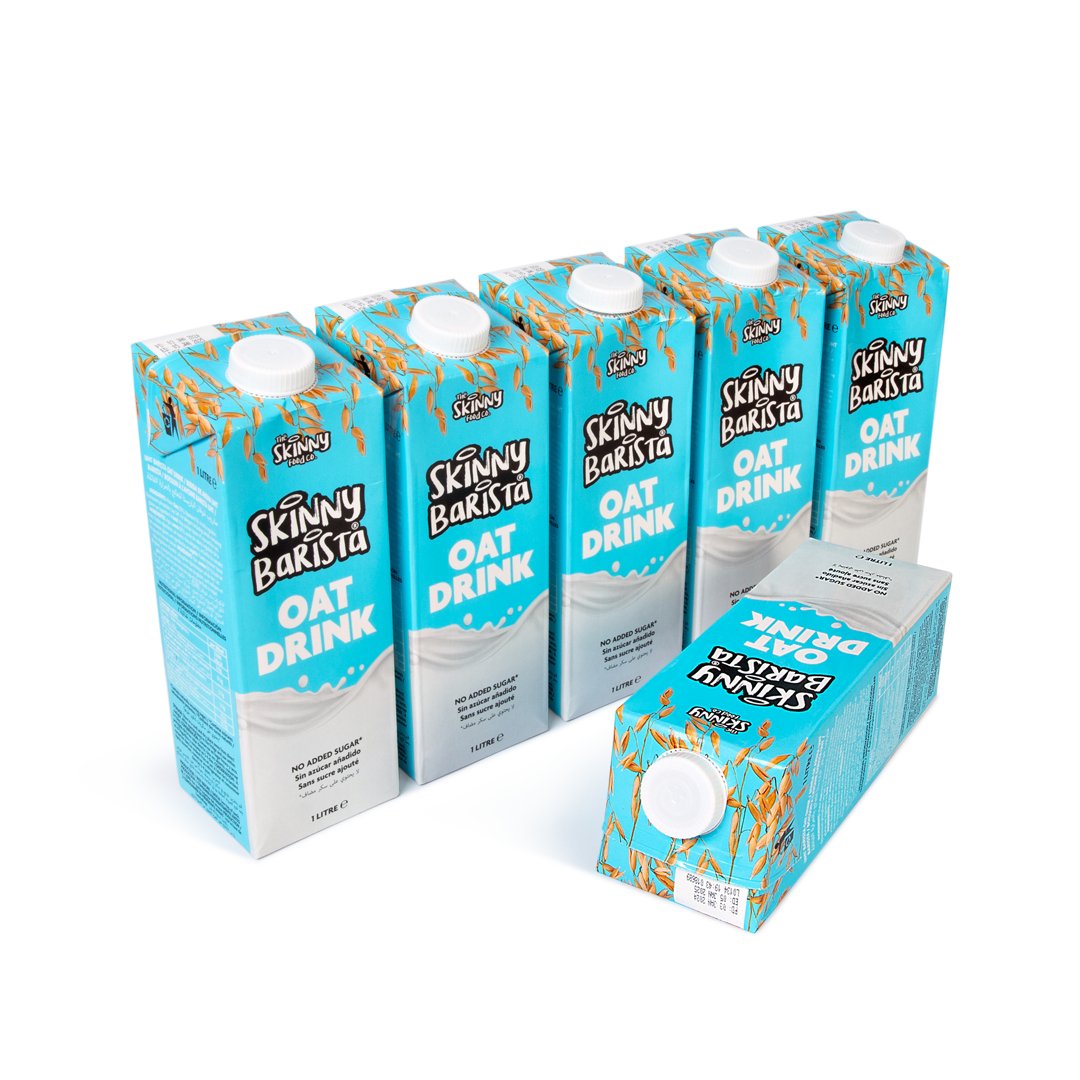 Bebida de leche de avena Skinny Barista (6 x 1 L): la más barata del Reino Unido - theskinnyfoodco