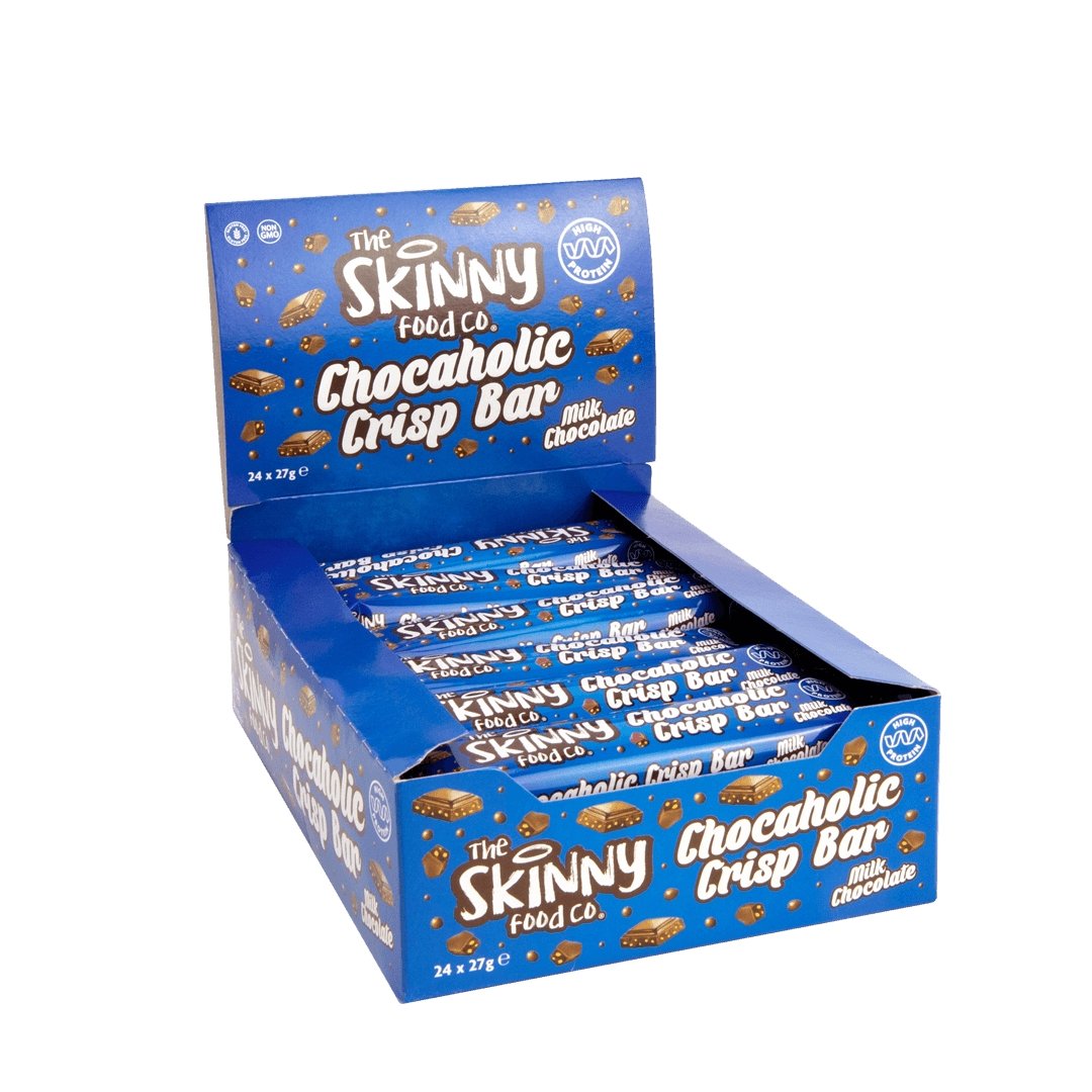 Skinny Chocaholic Chocolate Crisp ploščica - 8 g beljakovin - theskinnyfoodco
